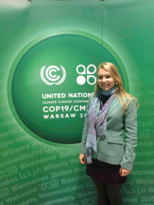 Ocean Scientist Natalya Gallo at COP19, Warsaw