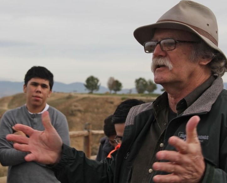 Tom Frantz's stories about the problems created by fracking hold the students' attention.  
