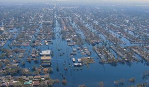 Sea-level rise increases hurricane flooding.