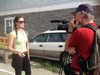 Ralph gets video footage of Ashley explaining the action for SD350.  