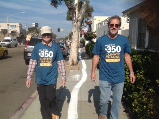 Susan Crowe and Michael Zimmer walk the line.