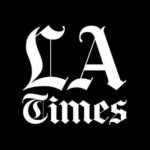 LA times logo - white color text reads "LA Times" over black background.