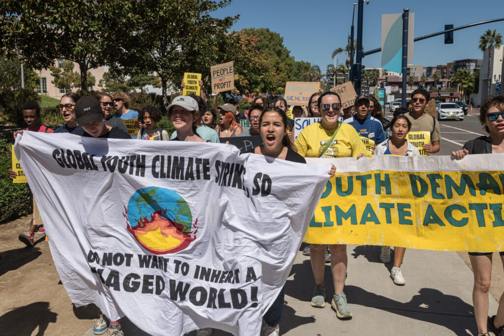 Youth Climate Strike protest march