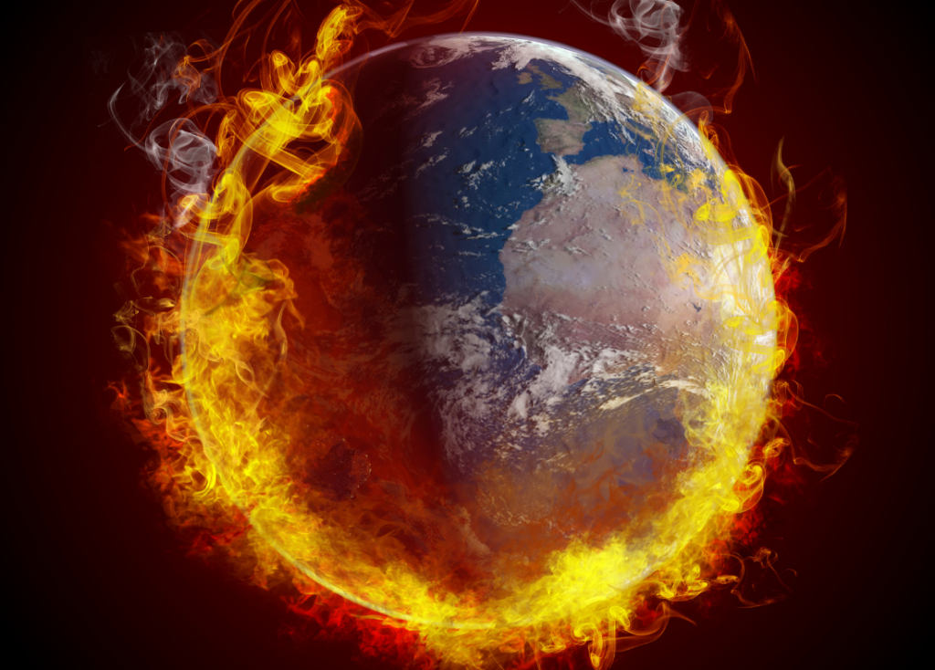 Earth on fire