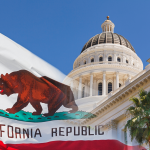California Republic flag and the state capital
