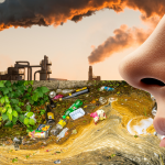 Nose smelling pollution