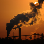 Air pollution in the sky