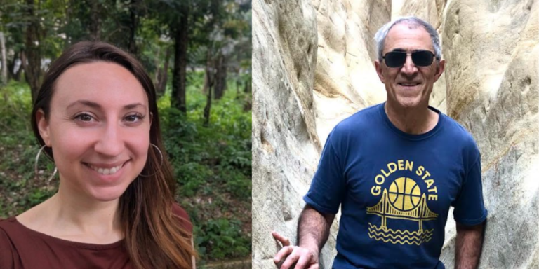 Headshots of Beth and Brad