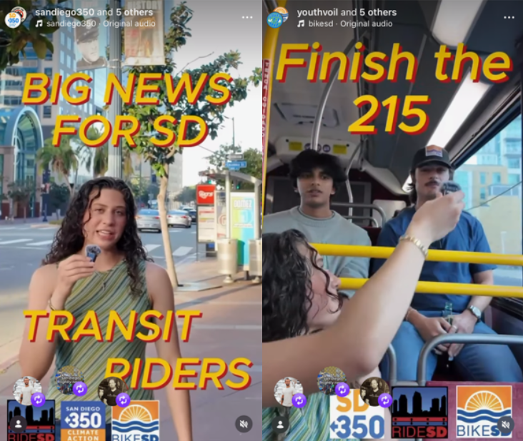 People on a bus