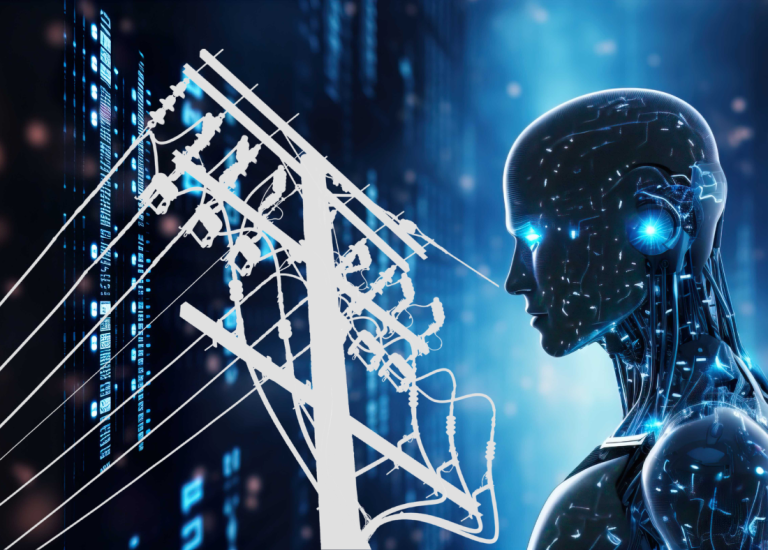 Utility line and AI robot