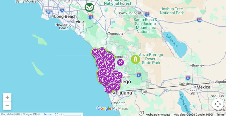 Map of plant based food
