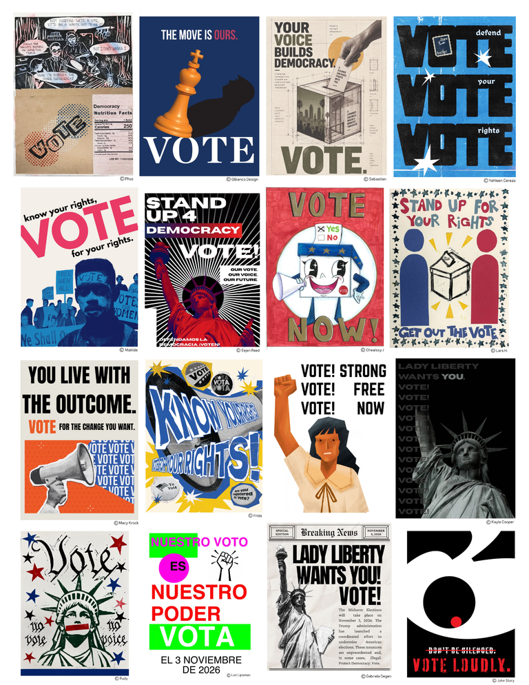 16 student poster designs