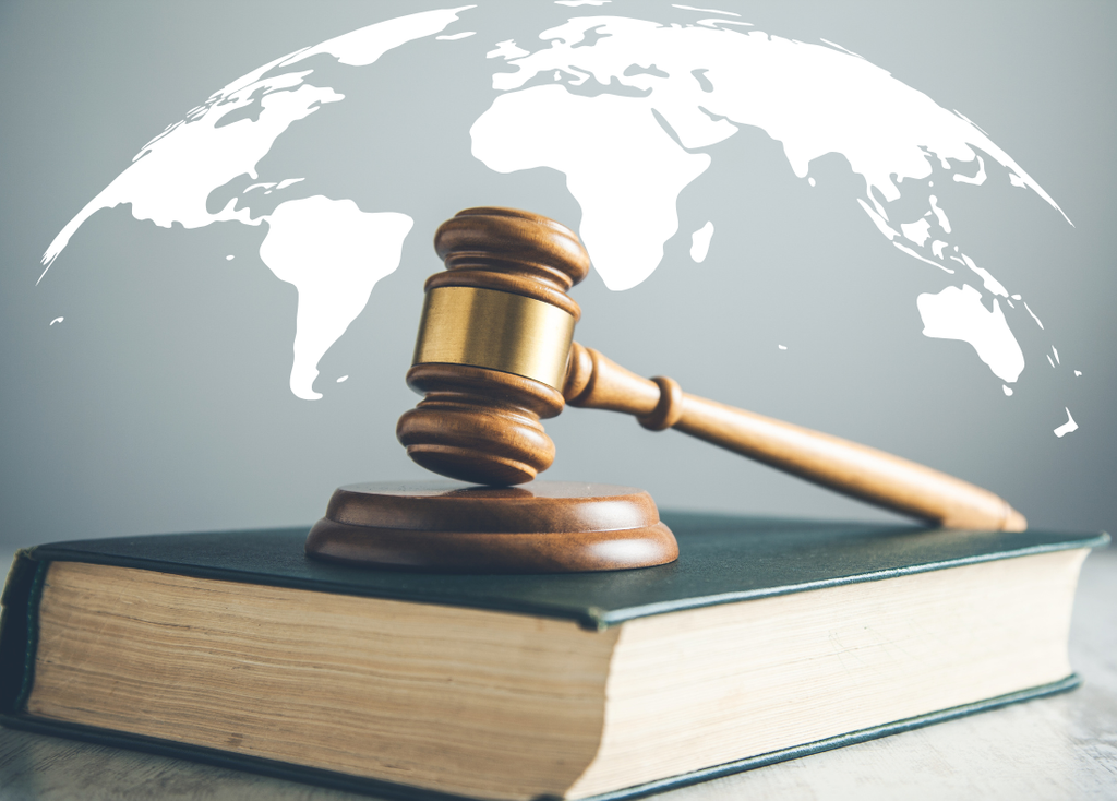 gavel and earth